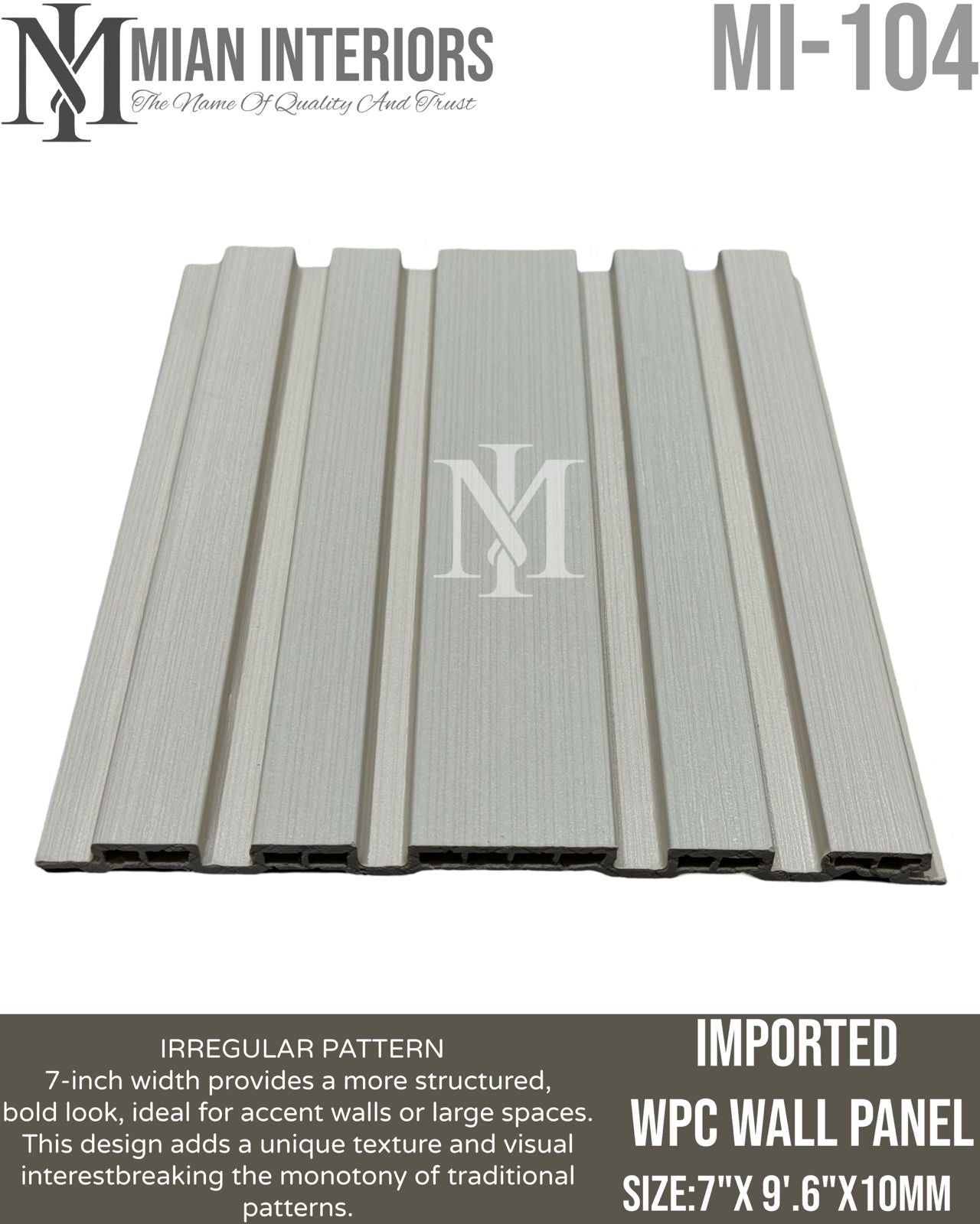 IMPORTED 7" WPC WALL PANEL IRREGULAR PATTERN