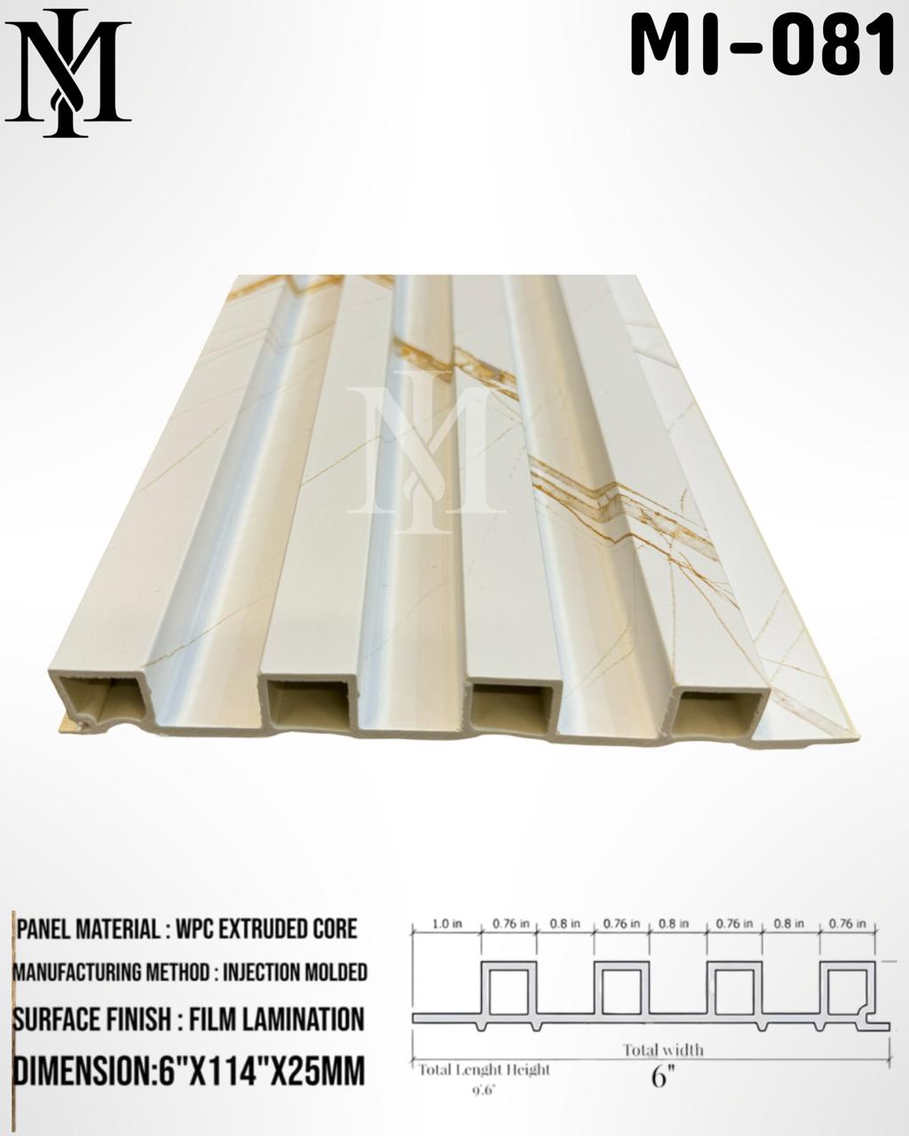 WPC Wall Panels imported 6" x114" x 23mm